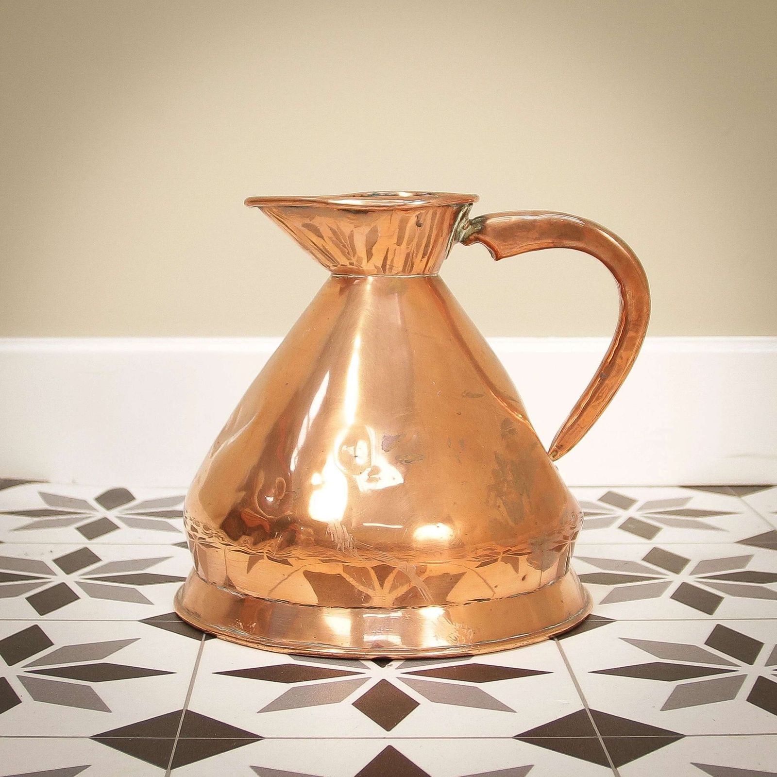 Haystack Jug In Copper Circa 1870 Loftus Of Oxford Street London photo vinterior