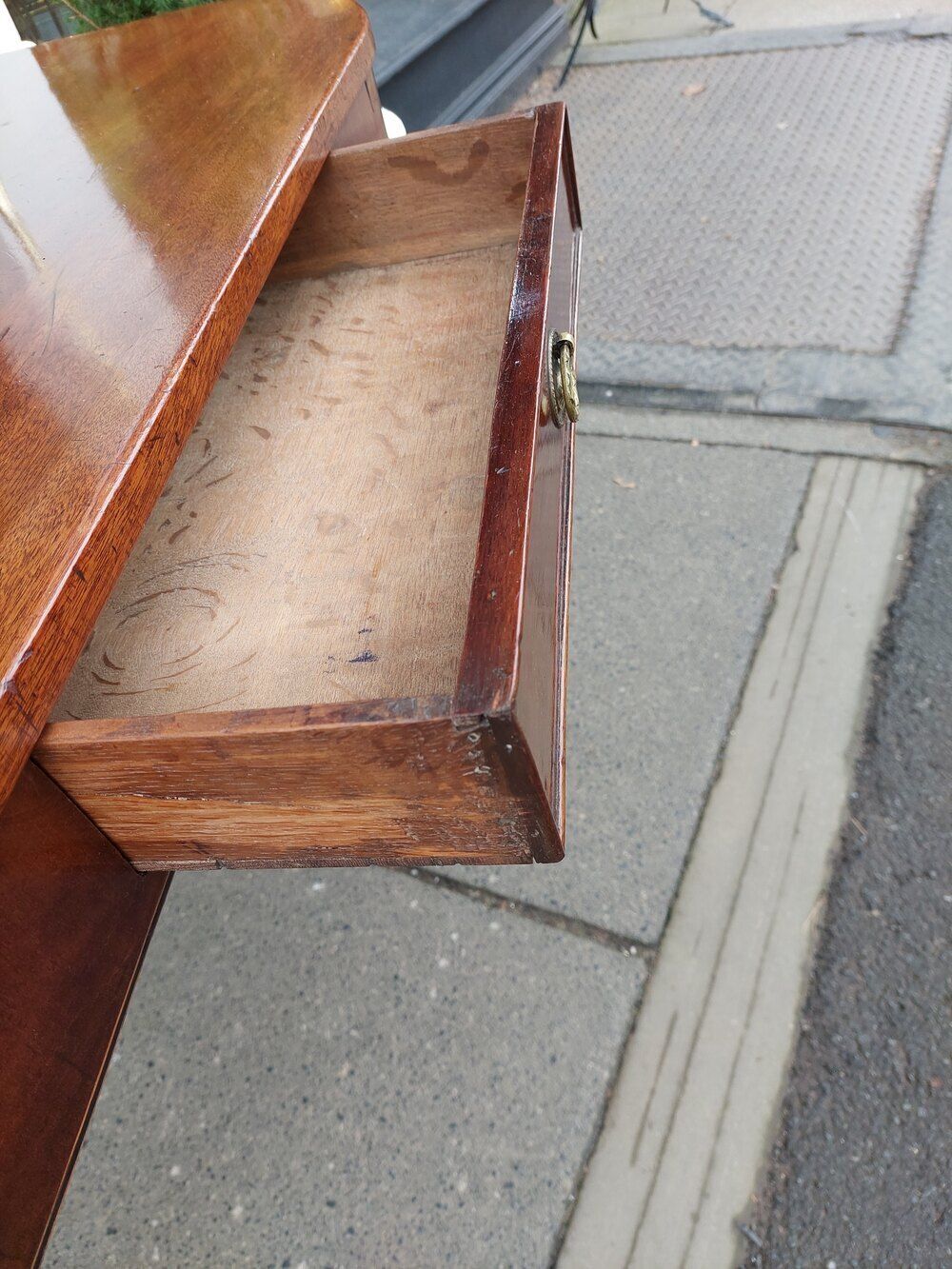 Georgian Mahogany Side Hall Table photo Furniture