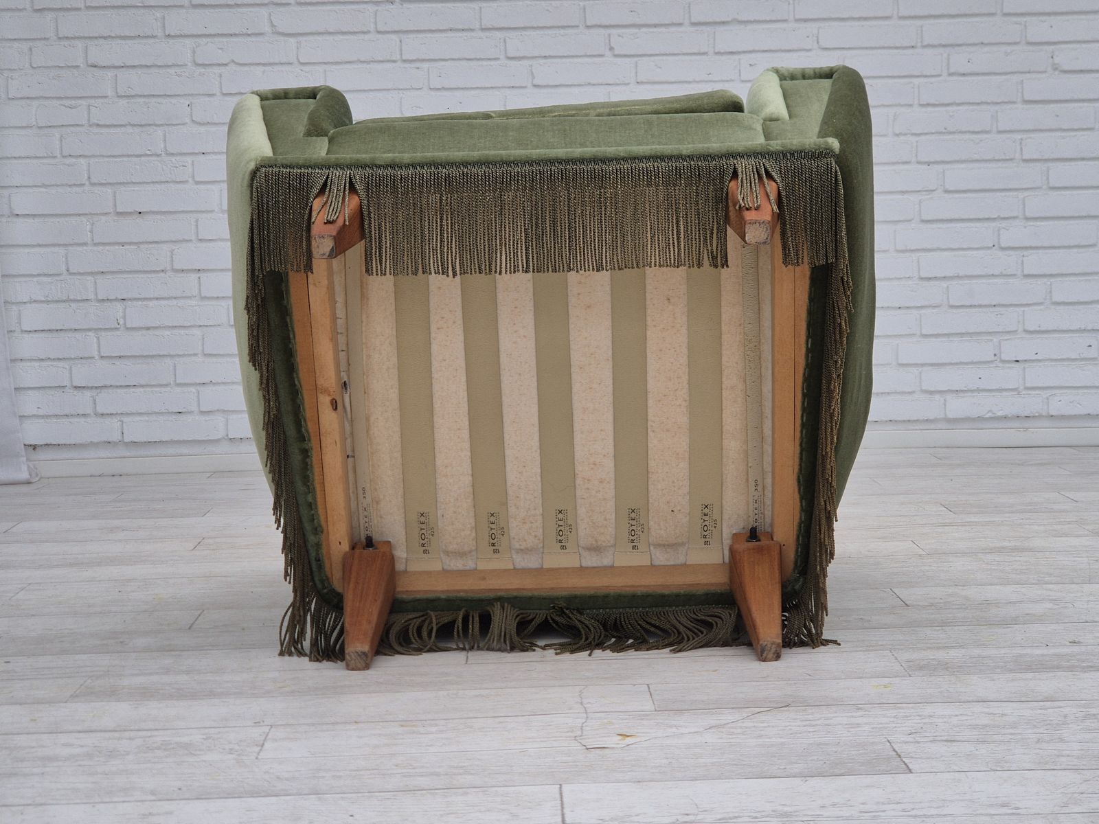 photo vintage 1970s, Danish Armchair By Kurt østervig For Rolschau Møbler, Model 61, Original Condition.