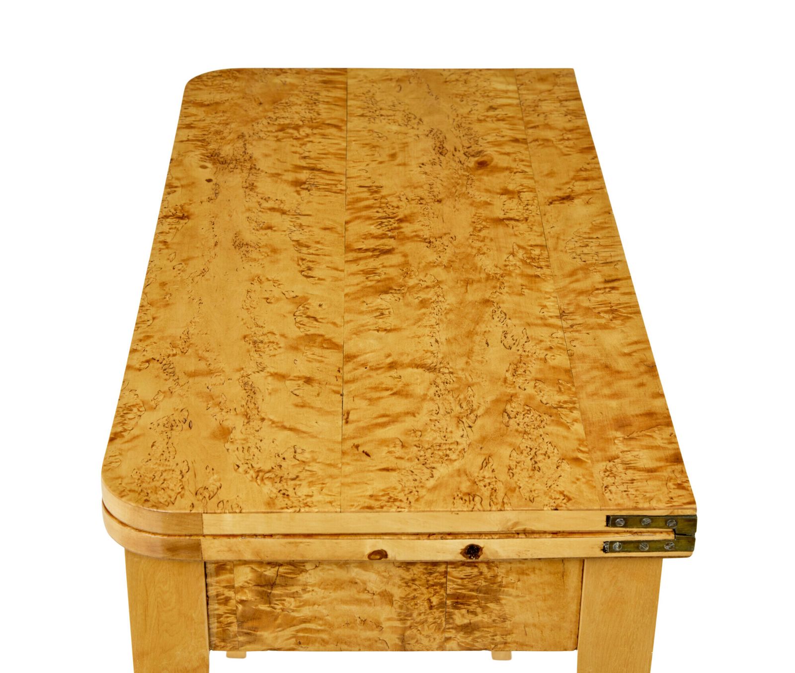photo for sale 19th Century Swedish Burr Birch Tea Table