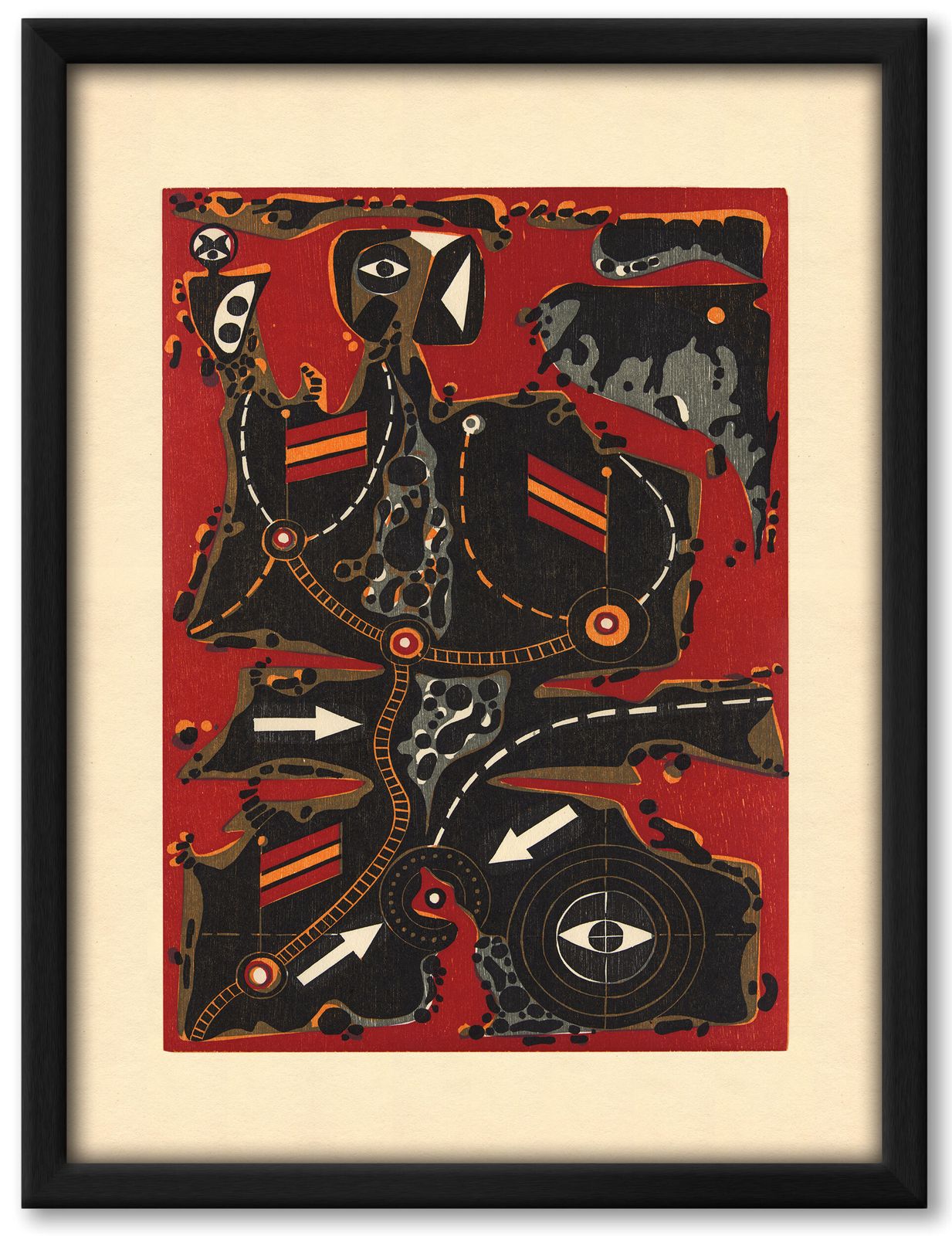 Striking, Graphic 70s Woodcut