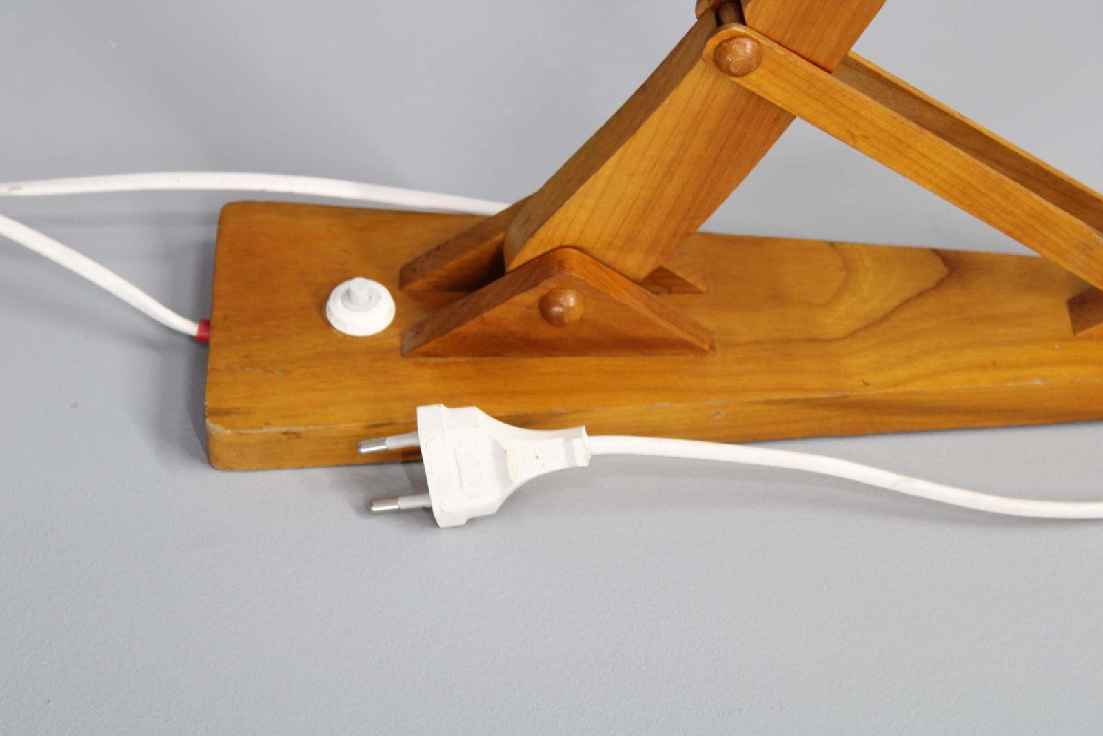 Lighting 1960s Wall Wooden Lamp By Pokrok Zilina, Czechoslovakia photo