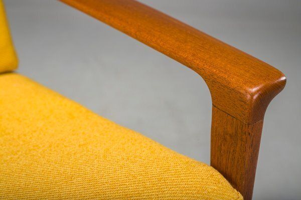 photo vintage Mid Century Danish Lounge Chair In Teak Attributed To Ib Kofod Larsen, 1960s