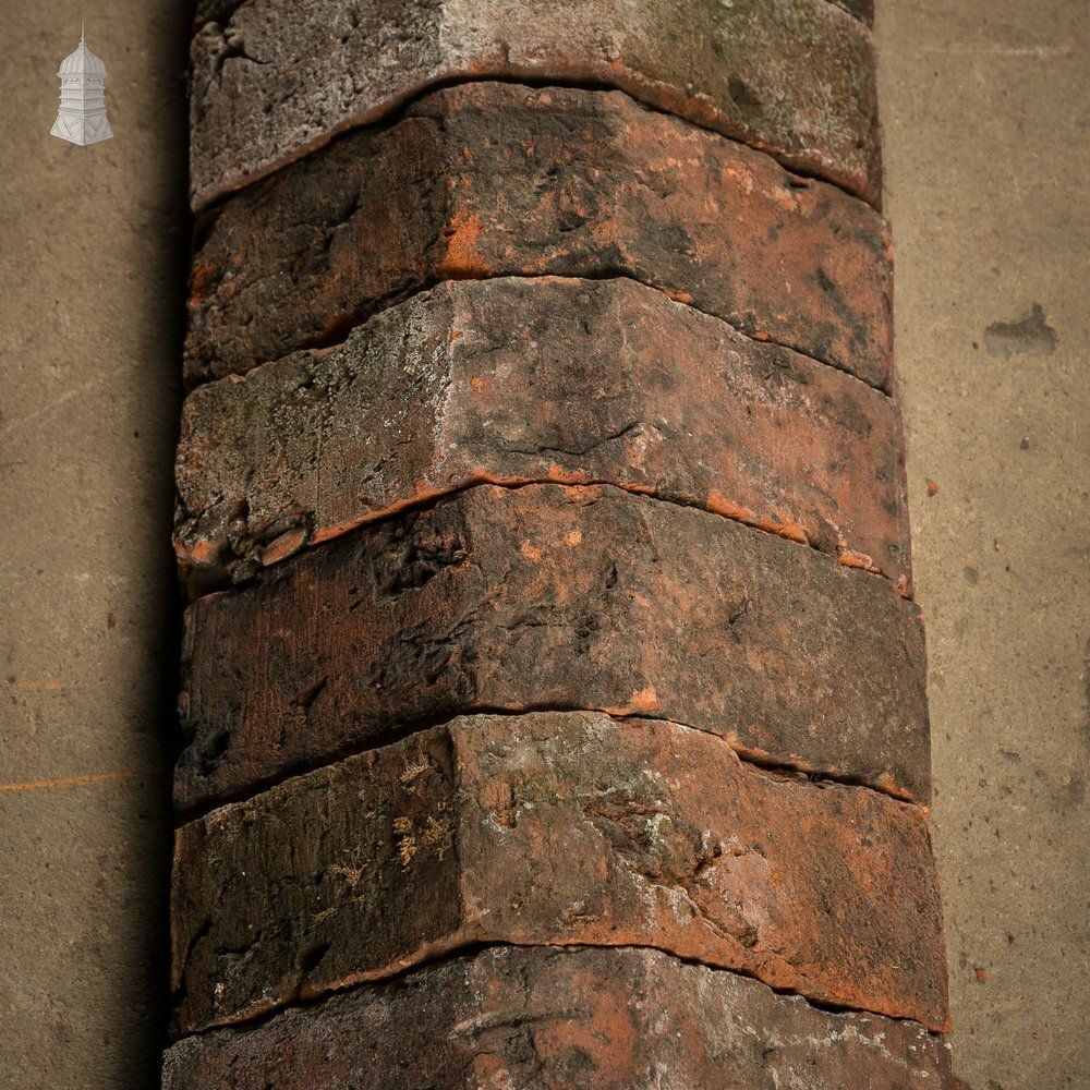 Saddleback Coping Bricks, Batch Of 190 Red Brick Copings   A Run Of 15 Metres photo Home Fixtures