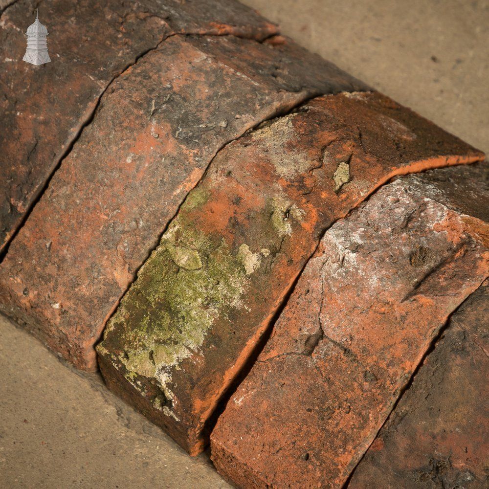 Saddleback Coping Bricks, Batch Of 190 Red Brick Copings   A Run Of 15 Metres photo buy