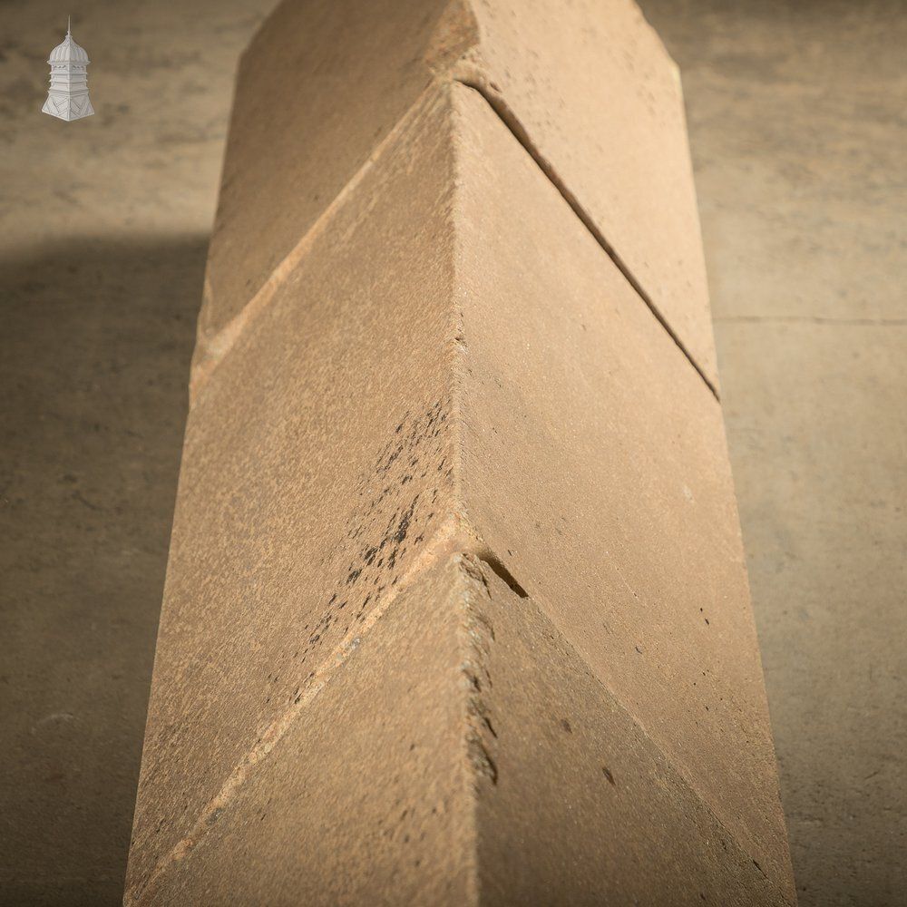 Large Triangle Copings, Composition Stone, Batch Of 3 photo buy