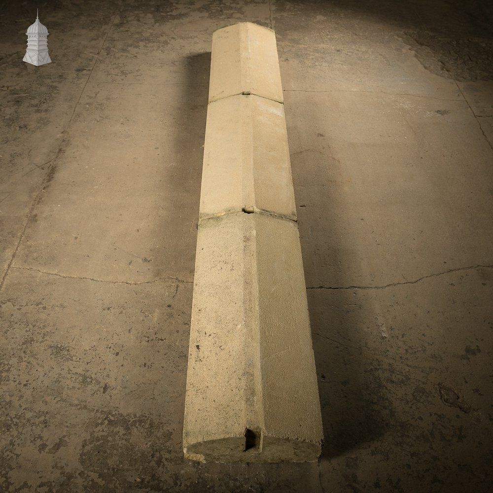 Twice Weathered Coping, Stone Wall Top Copings   A Run Of 5.5 Metres photo vintage