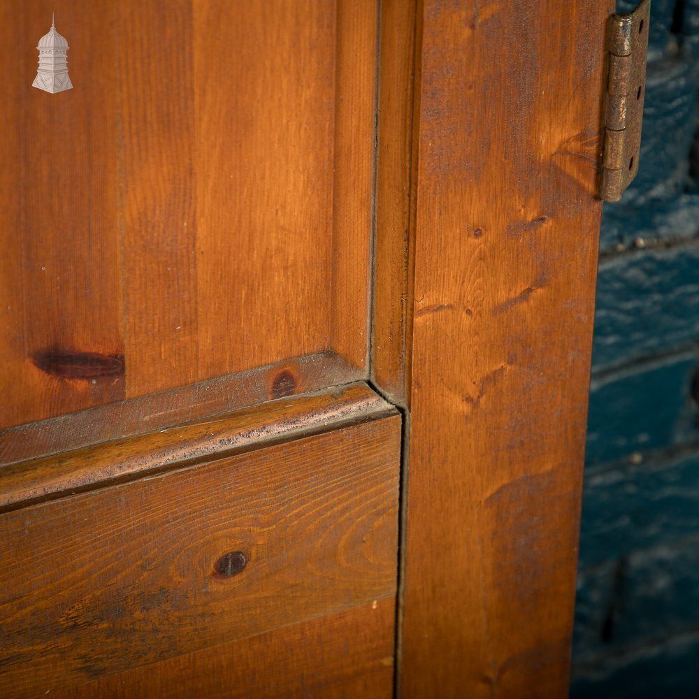 4 Panel Pine Door – Moulded Panels, Stained Finish photo vintage