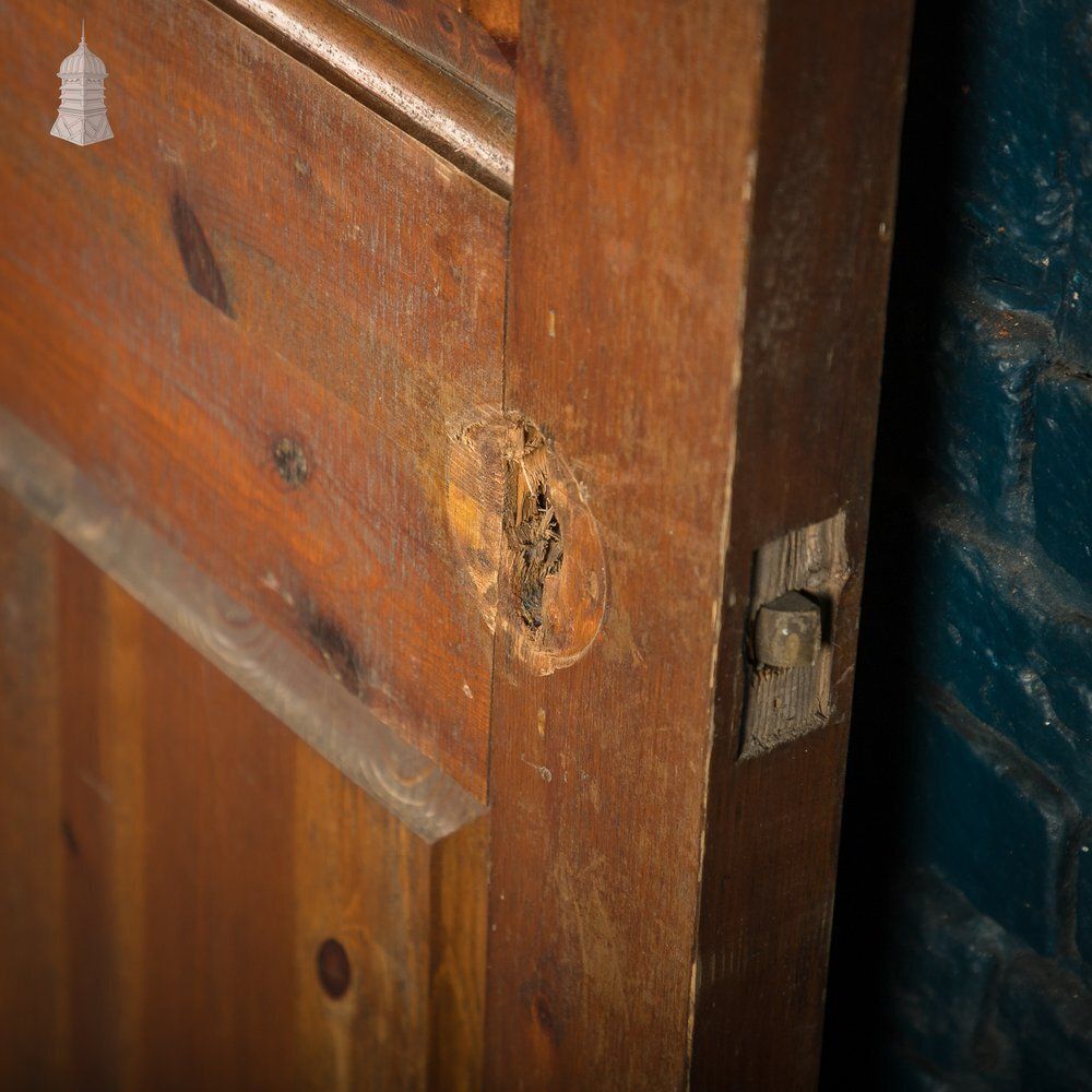 198.0 4 Panel Pine Door – Moulded Panels, Stained Finish photo