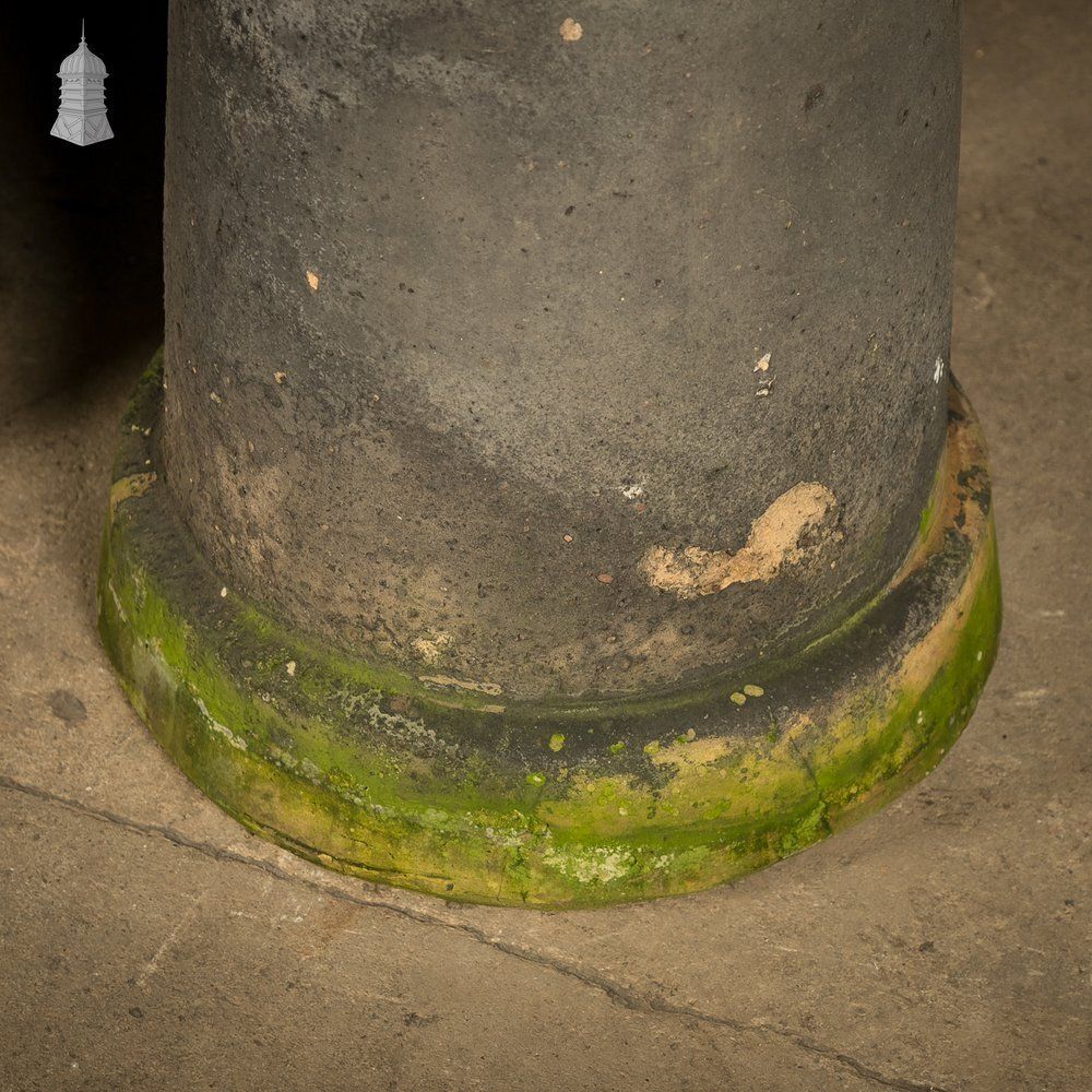 photo furniture Cannon Head Chimney Pots Pair, Weathered Garden Planters