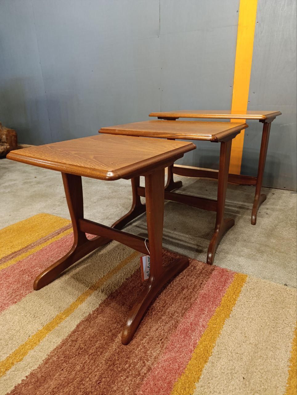 Set Of 3 Whale Tail Nesting Tables By G Plan   Teak, Mid Century Modern Design, 1970s photo Furniture