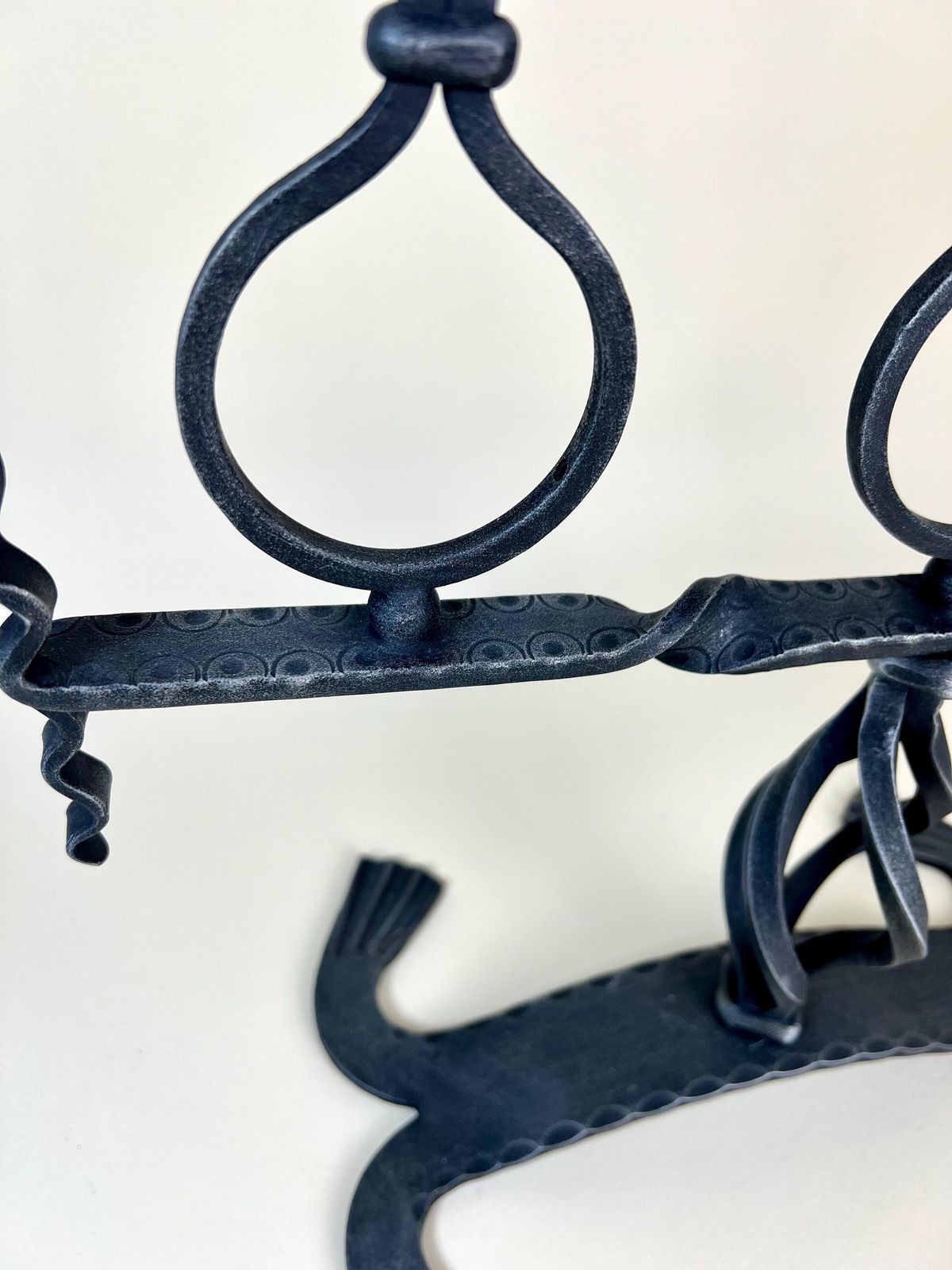 Whimsical Medieval Style Candle Holder, Iron Candelabra, Medieval Modern Style Lighting photo Home Decor
