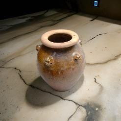 Antique 18th Century Chinese Martaban Jar | Qing Dynasty Ceramic Storage Vessel With Lion Handles & Brown Glaze photo 495.0