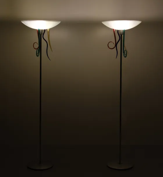 Pair Artemide Floor Lamps Efesto By Andrea Anastasio Italy photo Lighting