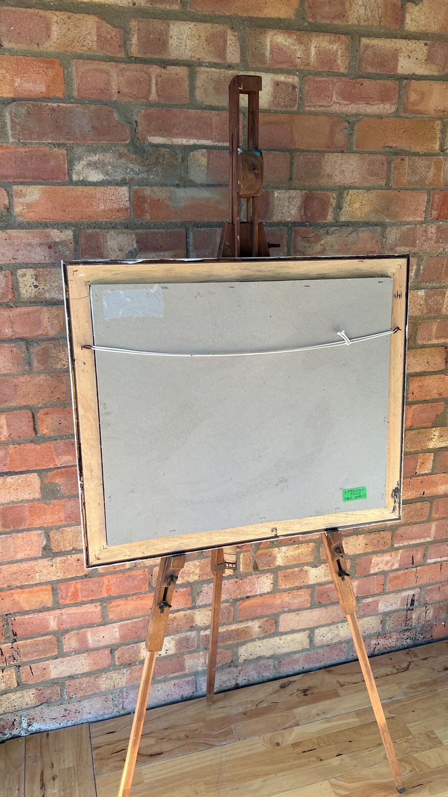 photo furniture Mid Century Oil Painting – Langdale Pikes, Lake District – Framed Landscape