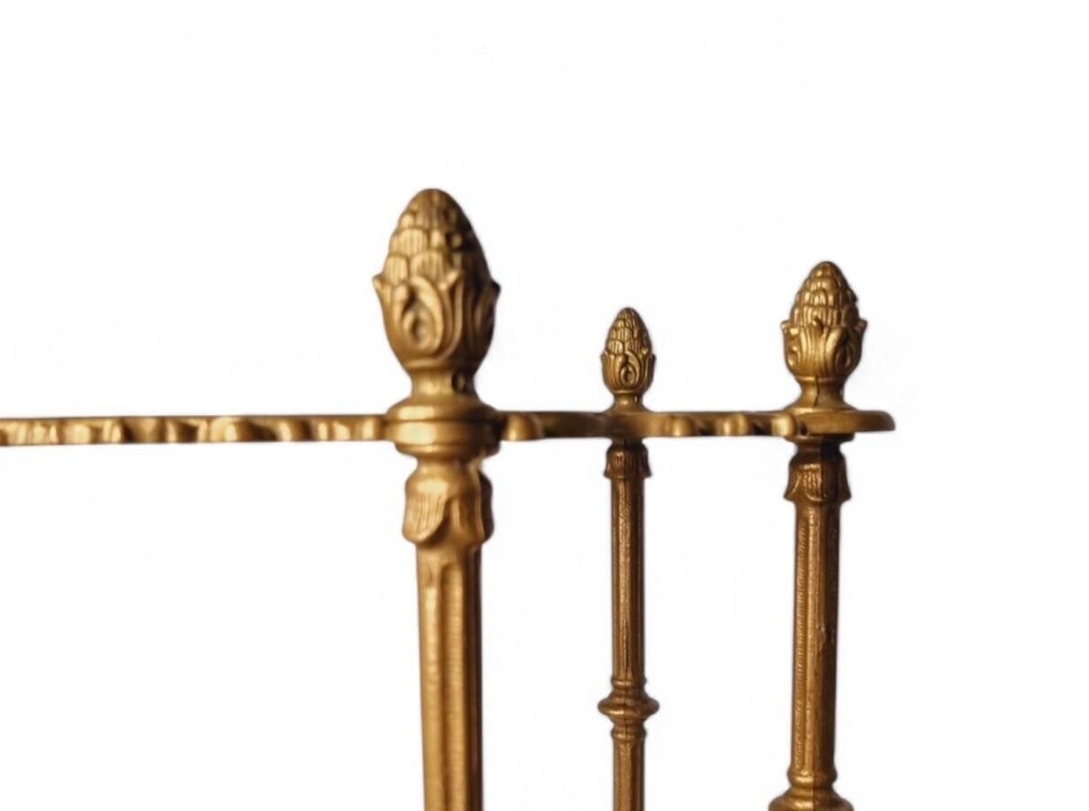 Plant Stand Victorian Art Nouveau Ornate Brass Three Tier Cake Flower Stand photo vinterior