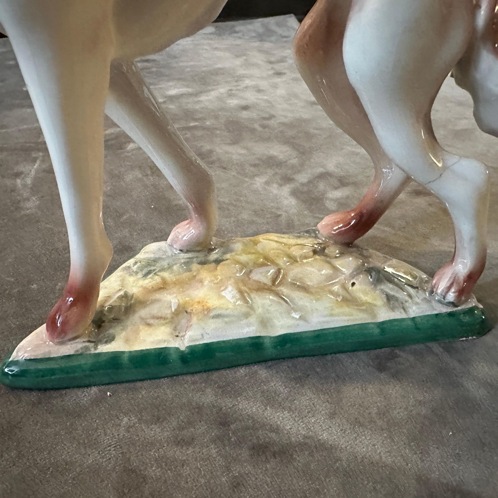 1960s Hand Crafted And Painted Porcelain Figure Of A Greyhound By Elsa Lagorio photo 419.0