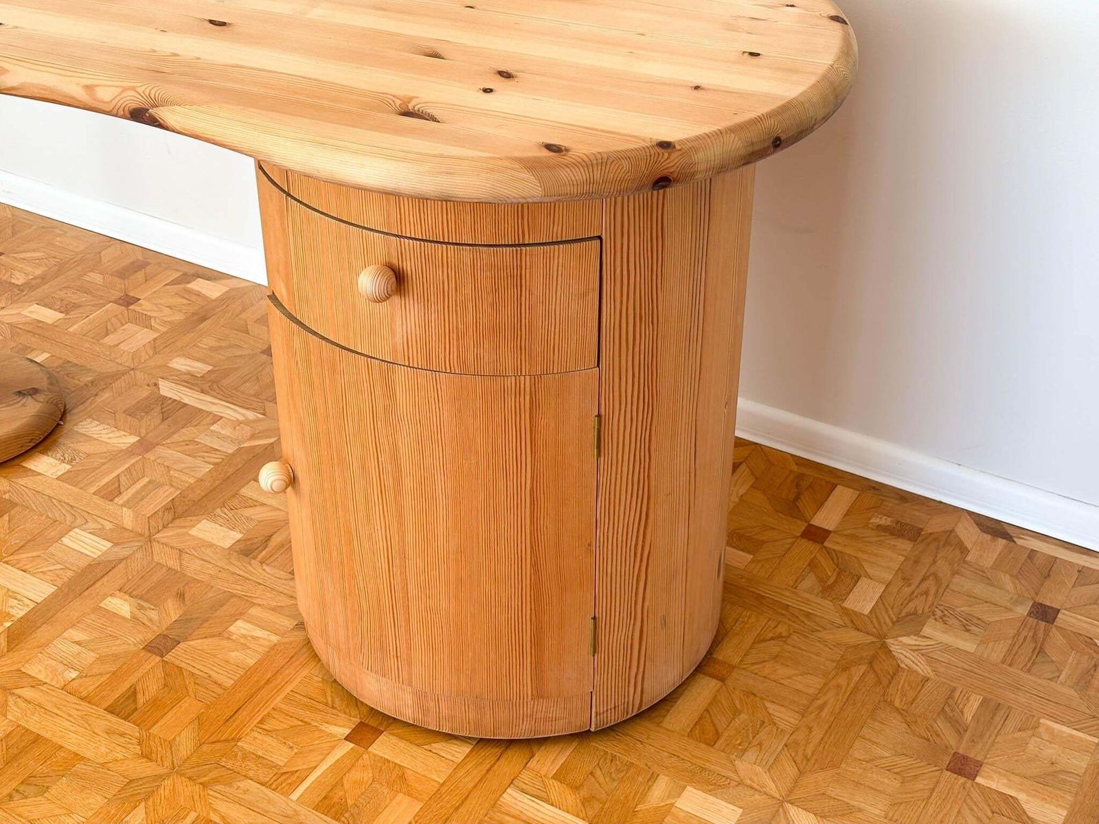 Kidney Shaped Design Desk By C. F. Christensen Silkeborg, Denmark 1970 photo buy