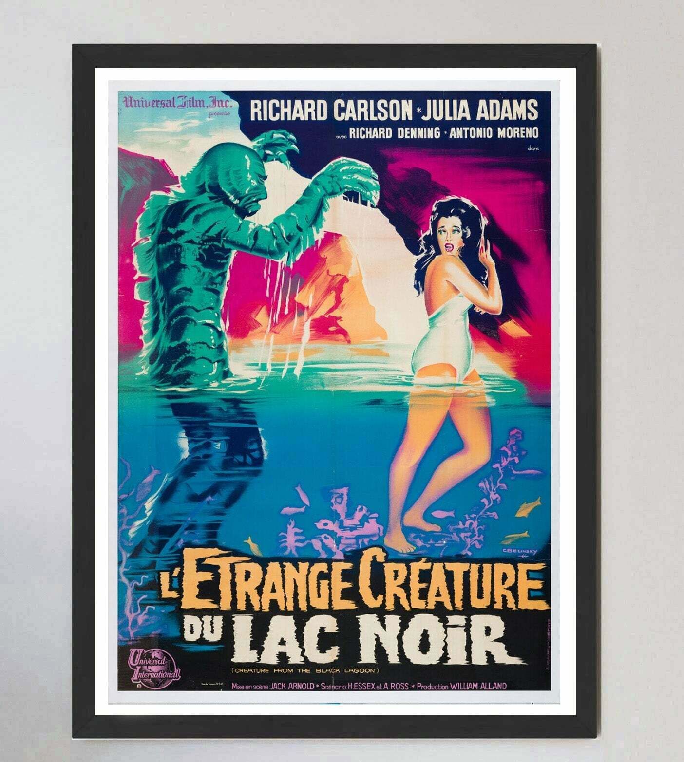 Creature From The Black Lagoon (French)   Original Vintage Poster photo furniture