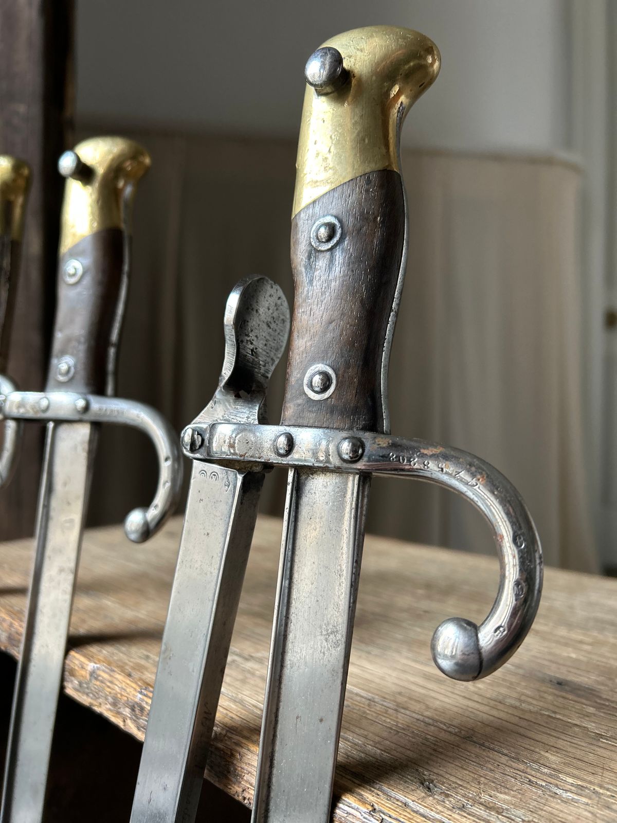 19th Century French Army Bayonet Fire Tools photo Home Fixtures