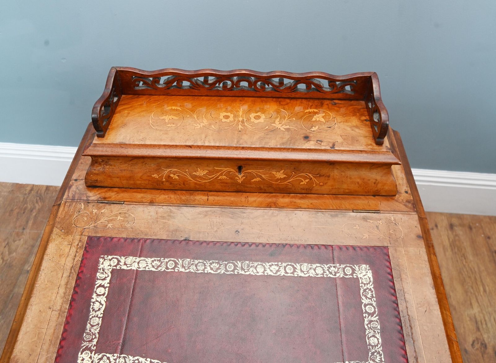 Victorian Davenport Desk Burr Walnut 1860 photo buy