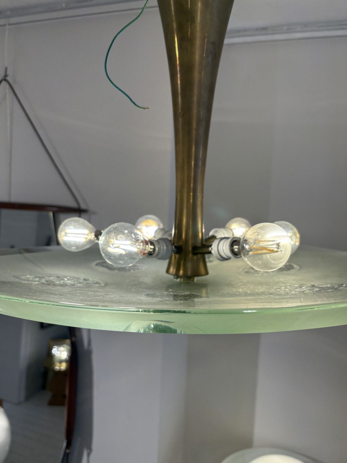 Mid Century Suspension 1748 By Max Ingrand For Fontana Arte, Italy photo vinterior