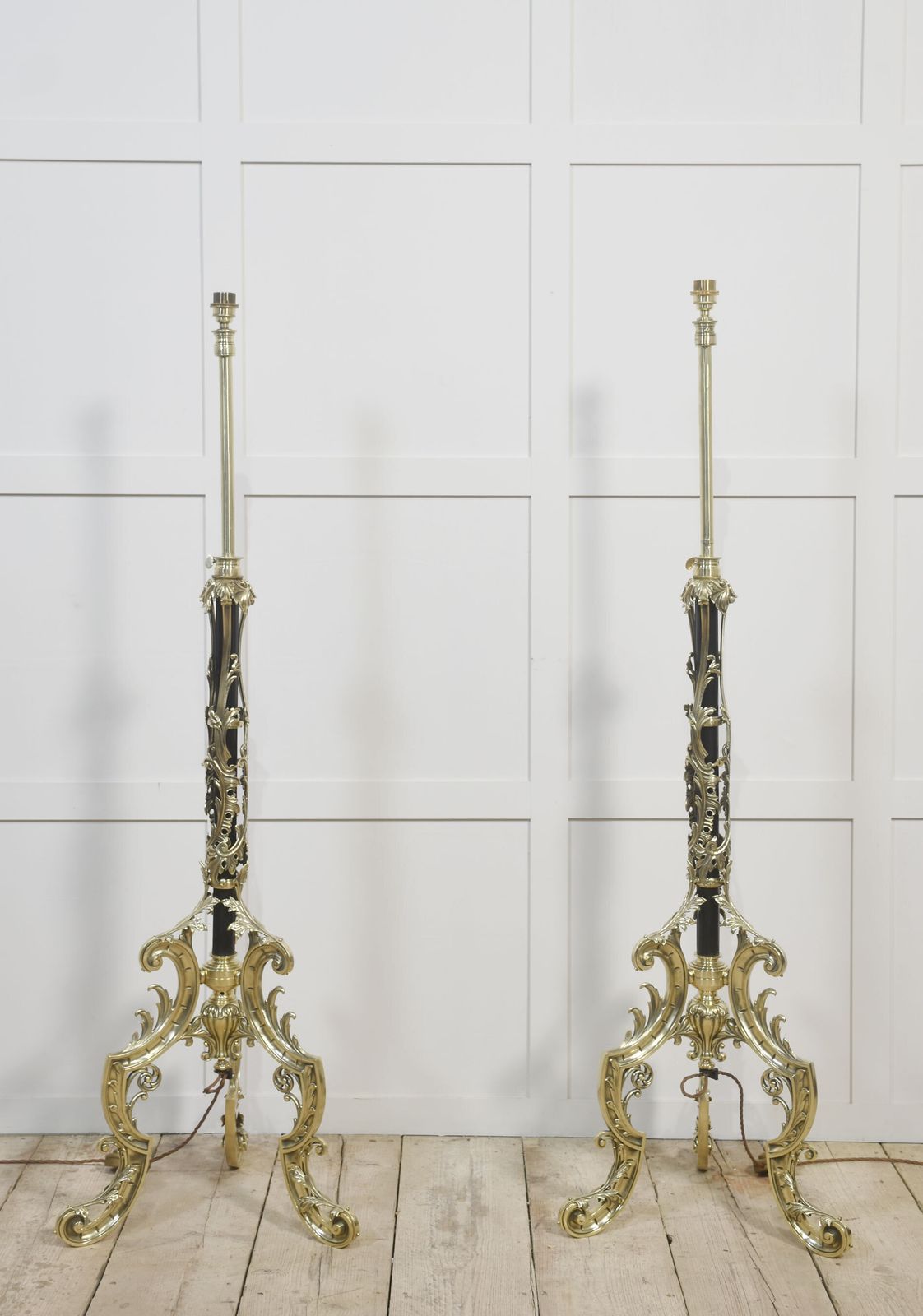 Pair Of 19th Century Telescopic Standard Lamps photo 5580.0