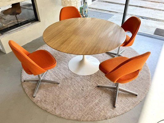 72 U Conference Or Side Chairs In Kvadrat Fabric By Eero Saarinen For Knoll Inc. / Knoll International, 1960s, Set Of 6
