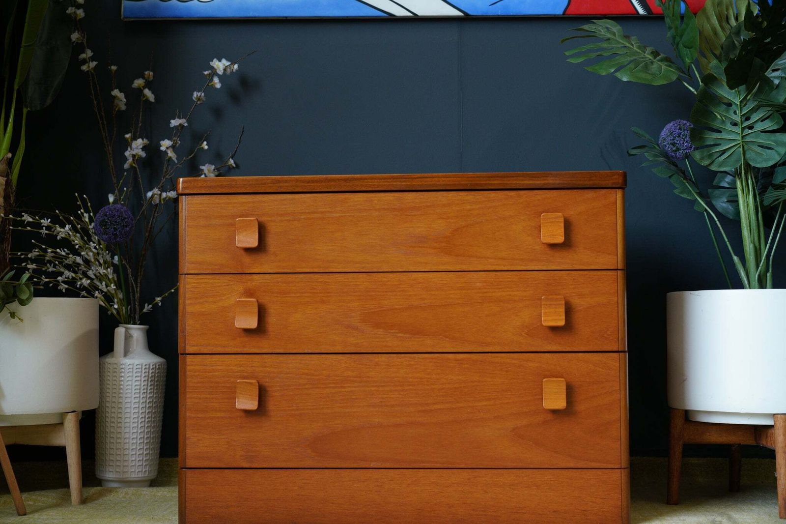 Vintage Mid Century Stag Chest Of Drawers – Timeless British Craftsmanship photo furniture