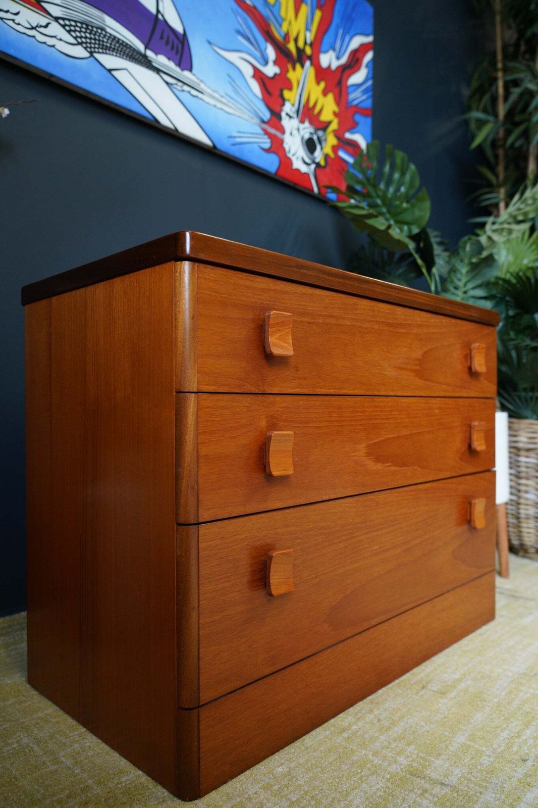 photo furniture Vintage Mid Century Stag Chest Of Drawers – Timeless British Craftsmanship