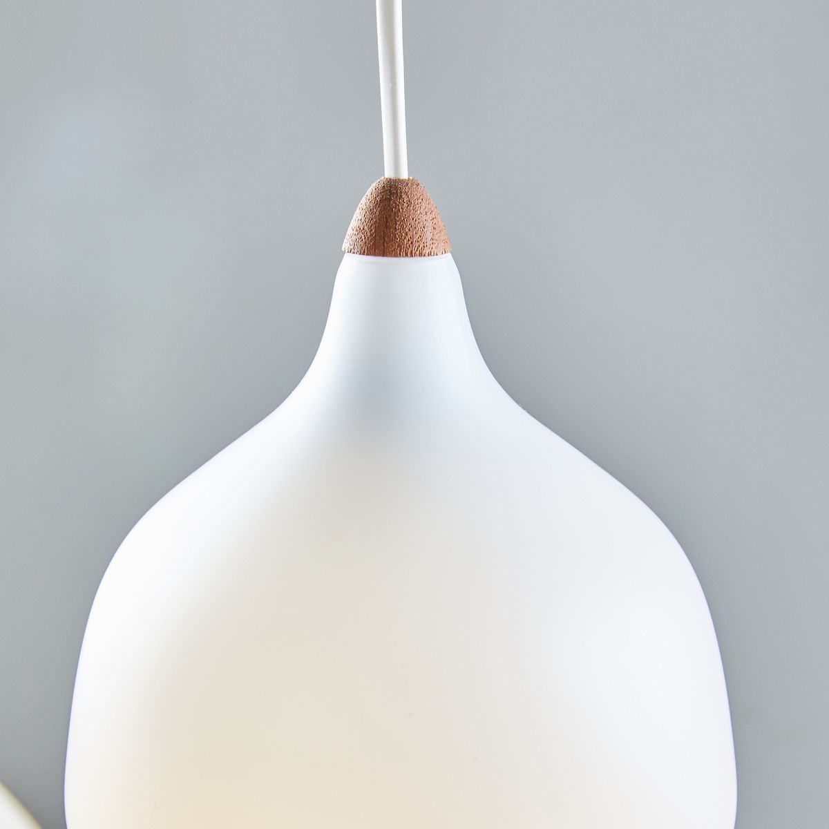 Satin Pendant With Teak Top By Uno & östen Kristiansson For Luxus, 1960s photo 1480.0