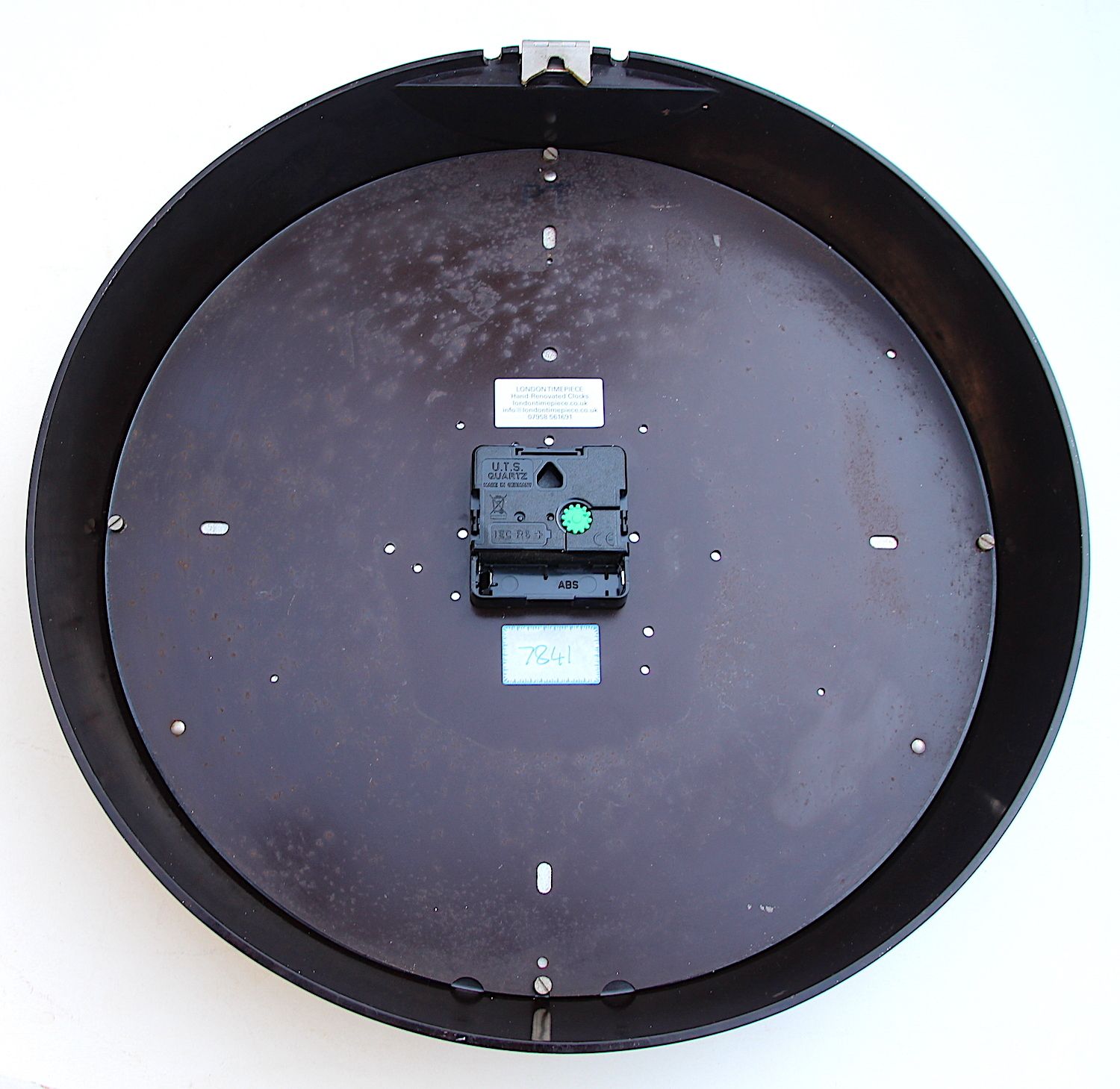 photo vinterior 1960s Midcentury Original Industrial Wall Clock Factory. Fully Guaranteed