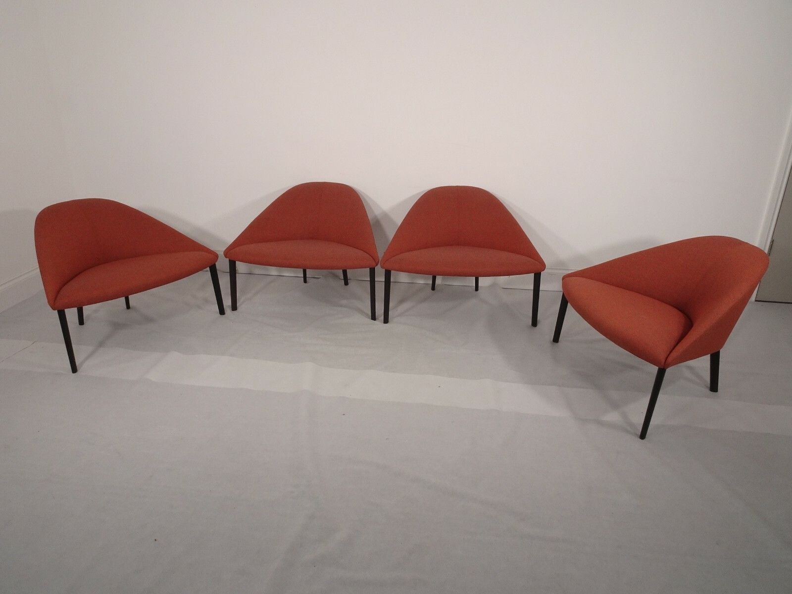 4200.0 A Set Of 4 Arper Colina 4 Legged Lounge Chairs In Camira  Fabric photo
