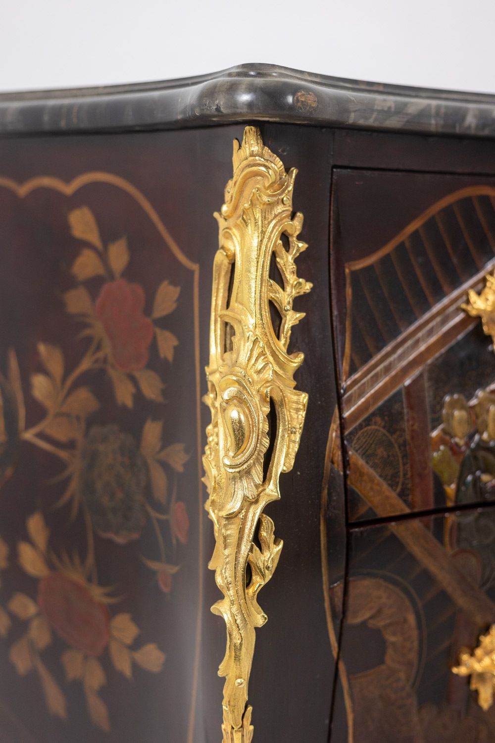 photo buy Lacquer Saute Chest Of Drawers With Marble. 1950s.