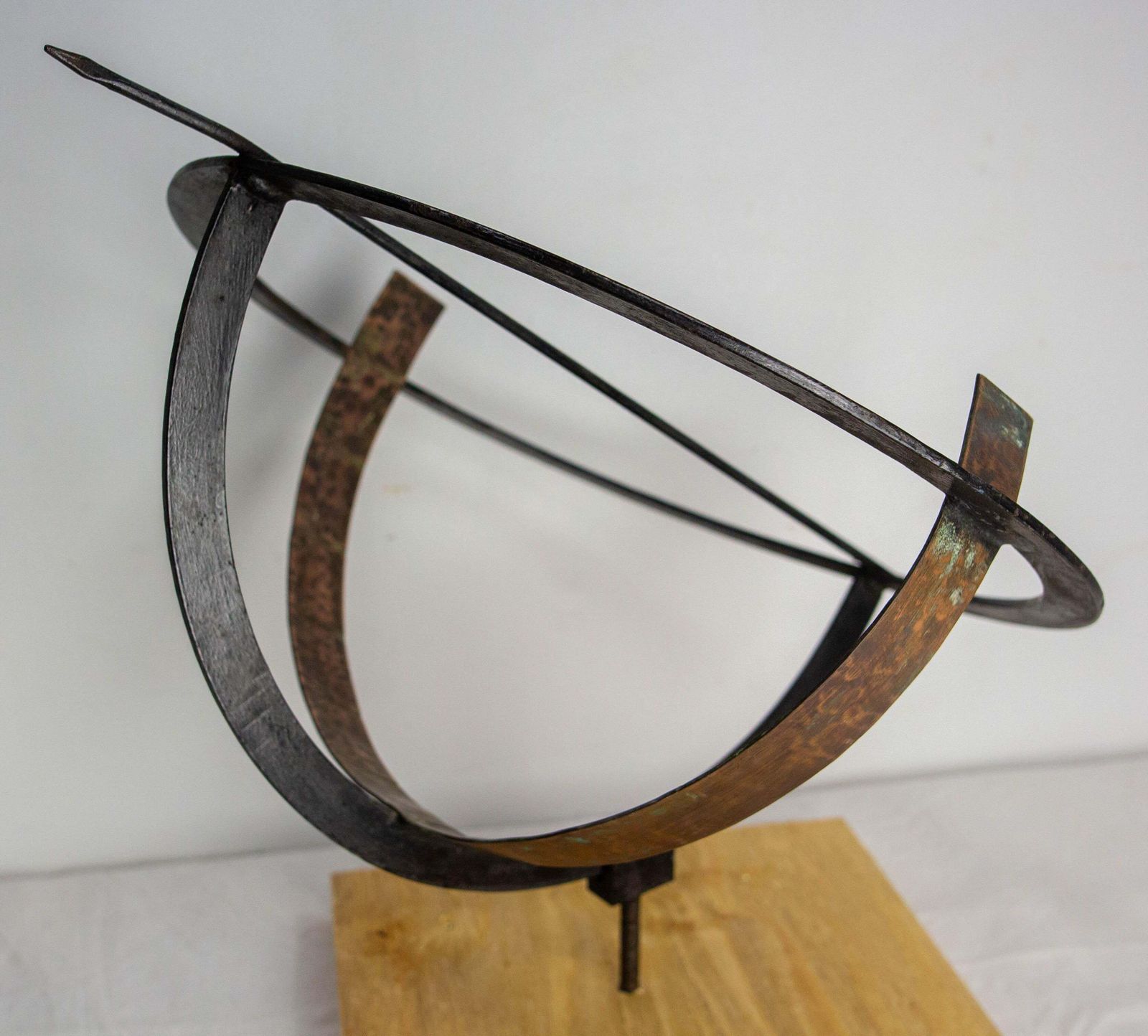 photo vinterior French Antique Copper & Iron Garden Sundial Late 19th Century
