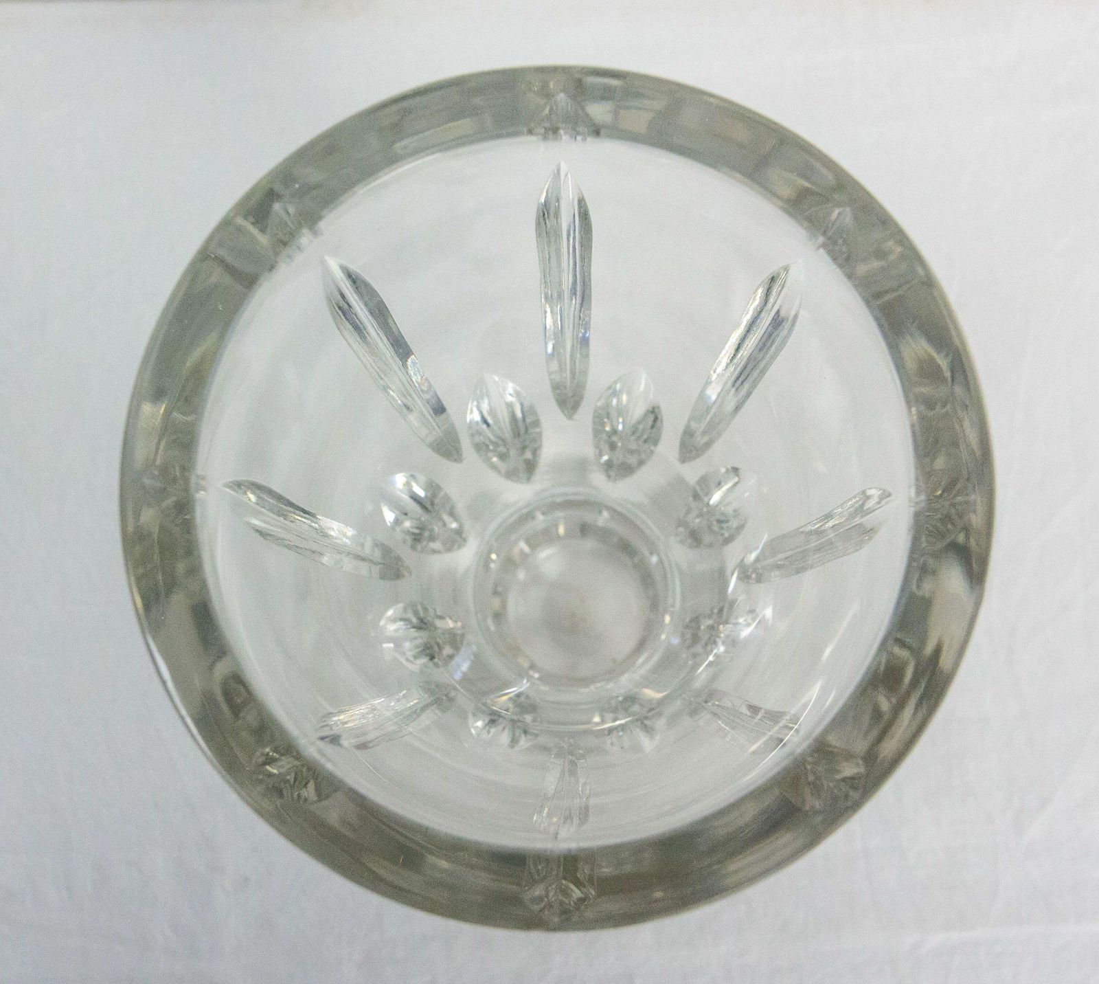 French Cristal Vase Sevres Manufacture Circa 1960 photo vinterior