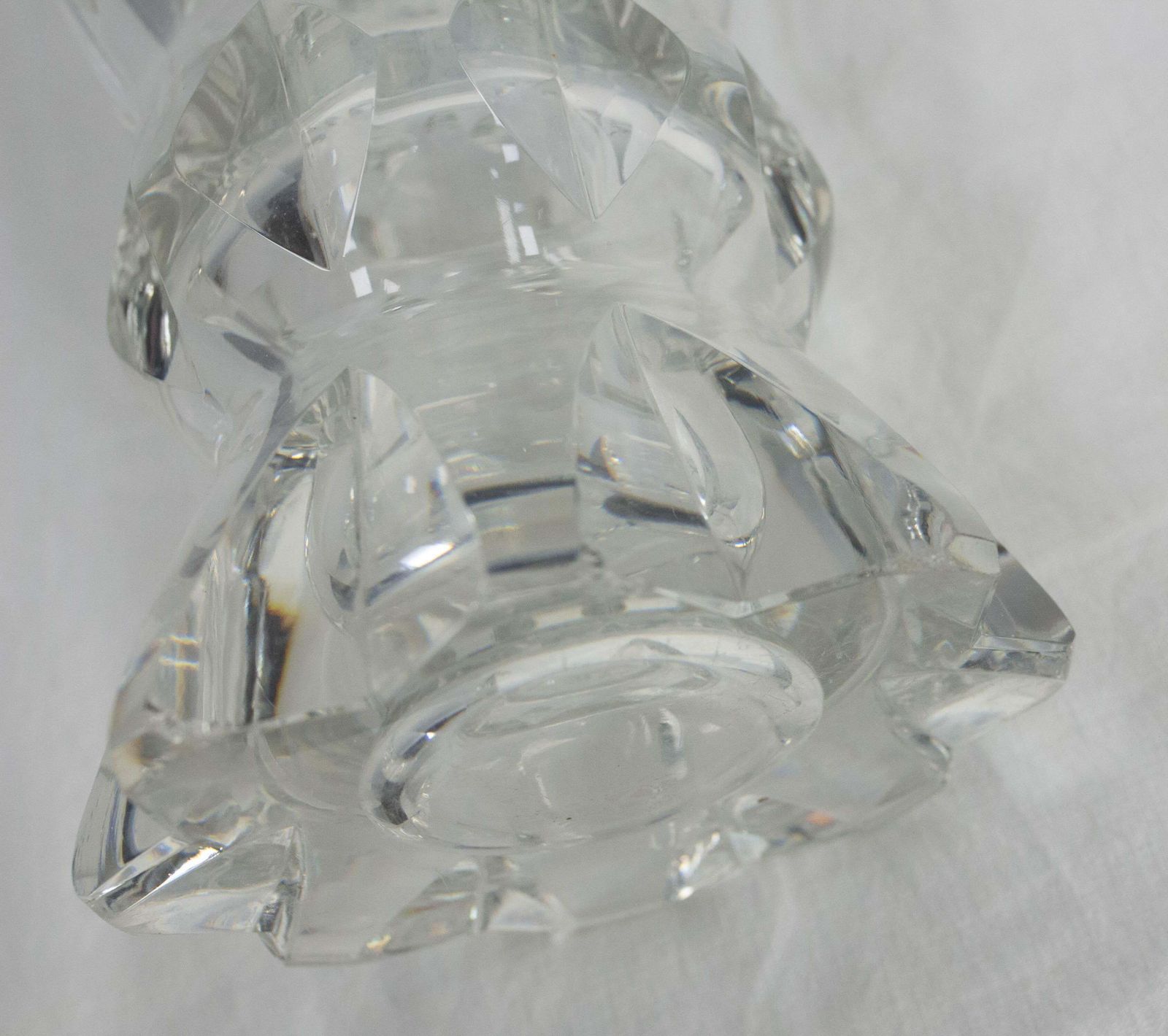 French Cristal Vase Sevres Manufacture Circa 1960 photo vintage