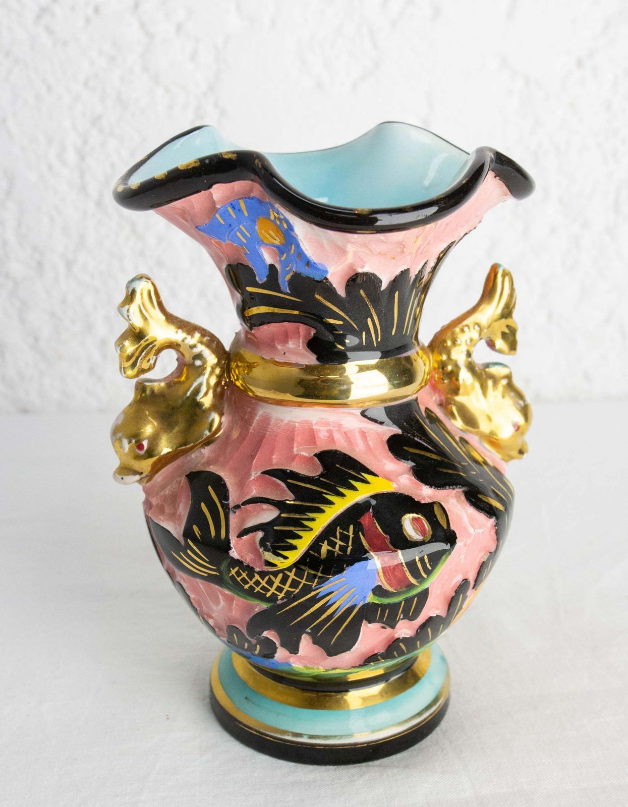 Cerdazur Monaco Ceramic Vase With Sea Decoration Mid Century French photo furniture