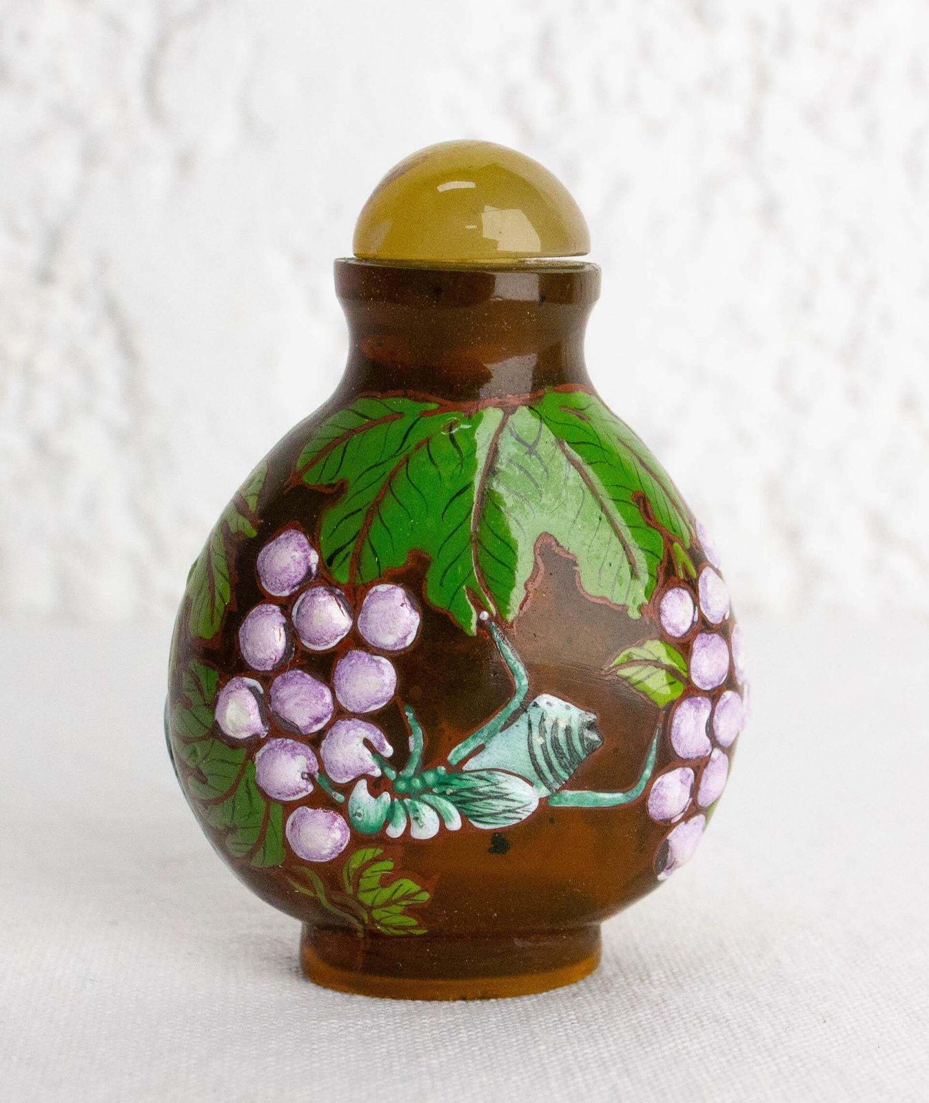 photo for sale Set Of Four Chinese Snuffboxes Or Snuff Bottles, Porcelain Enemaled Early 20th C