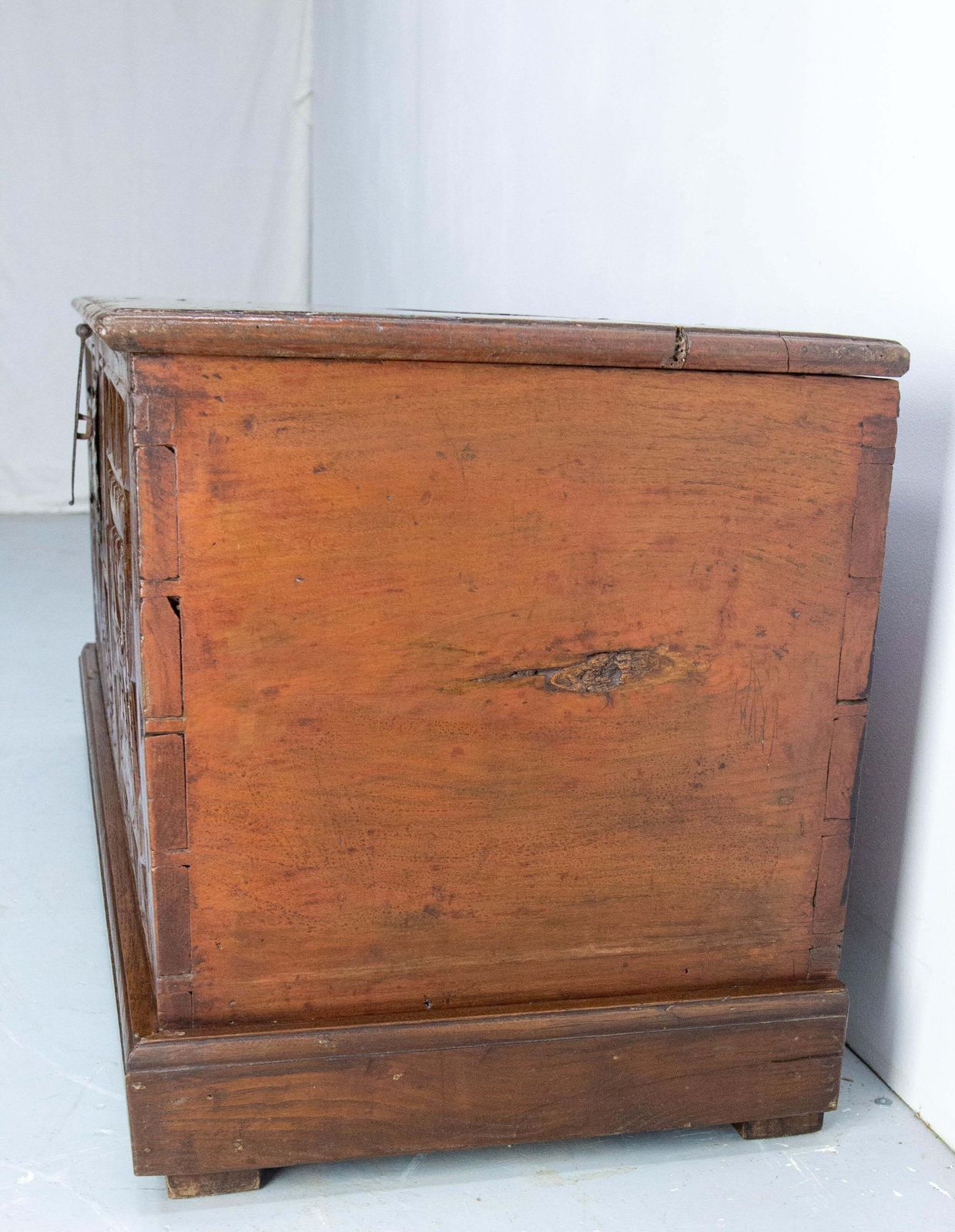 18th Century Chest Or Coffer Carved Oak, End Of Bed French Provincial photo buy