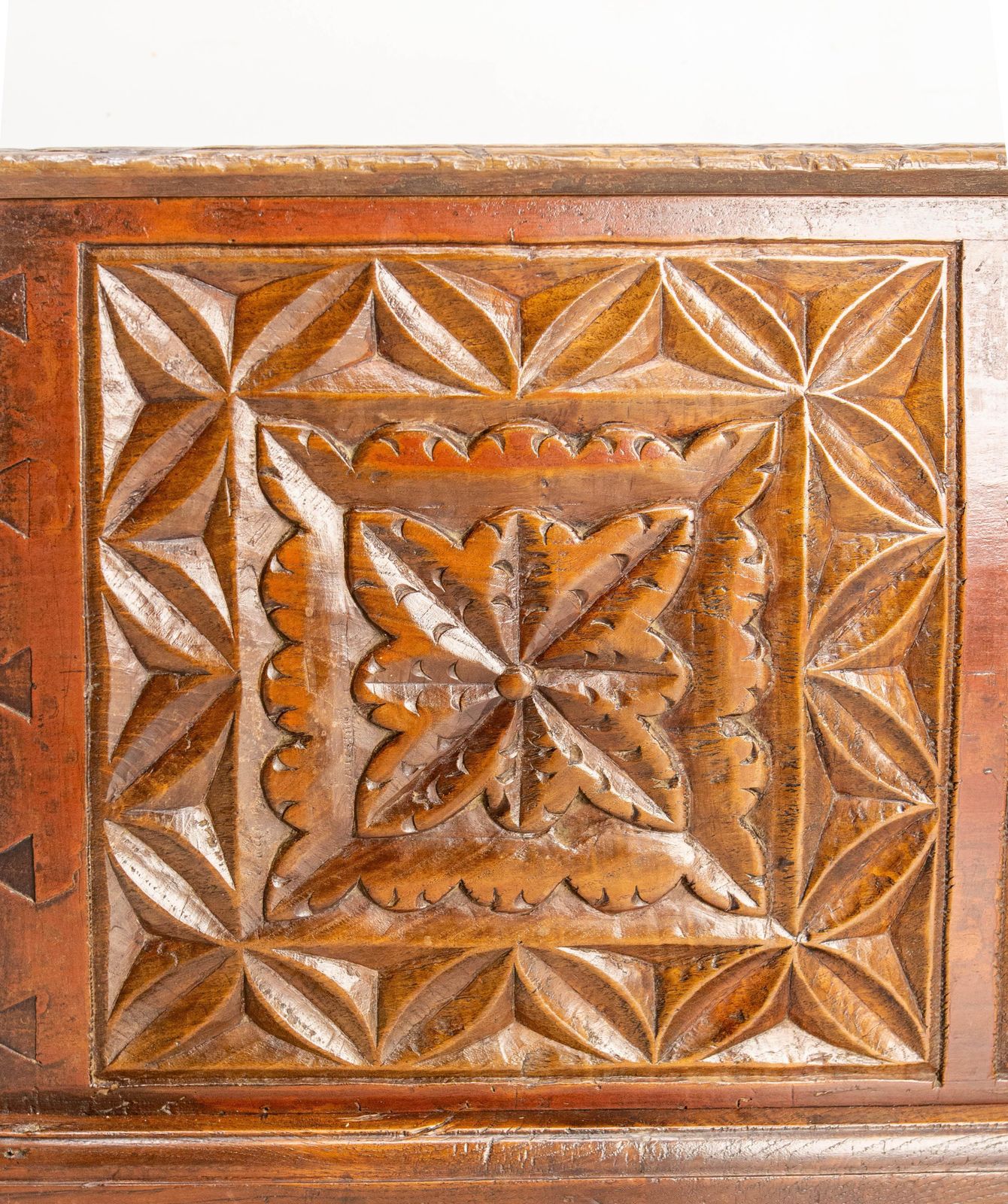 photo for sale 18th Century Chest Or Coffer Carved Oak, End Of Bed French Provincial