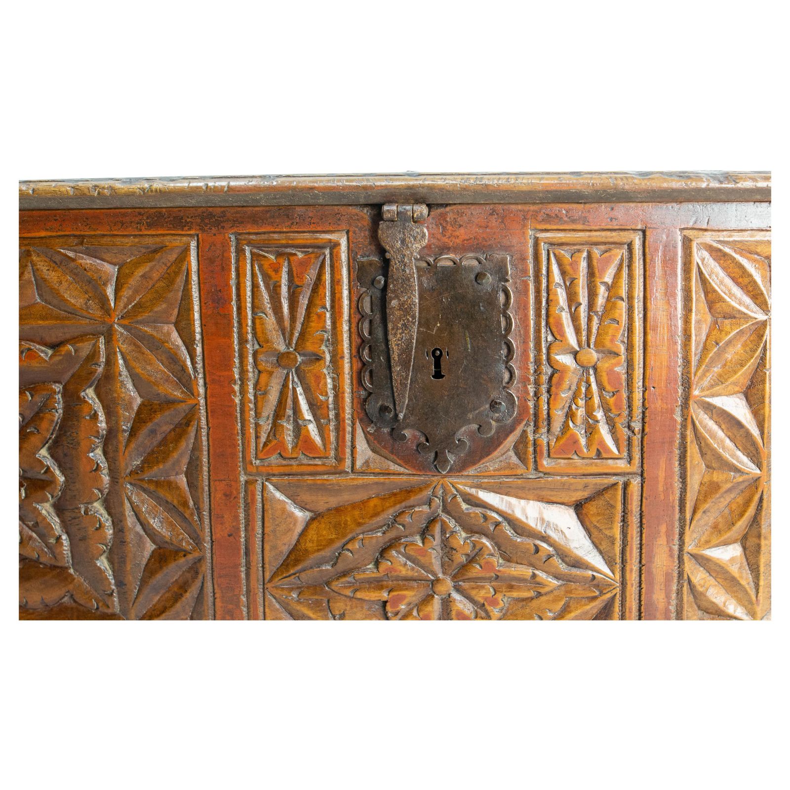 photo buy 18th Century Chest Or Coffer Carved Oak, End Of Bed French Provincial