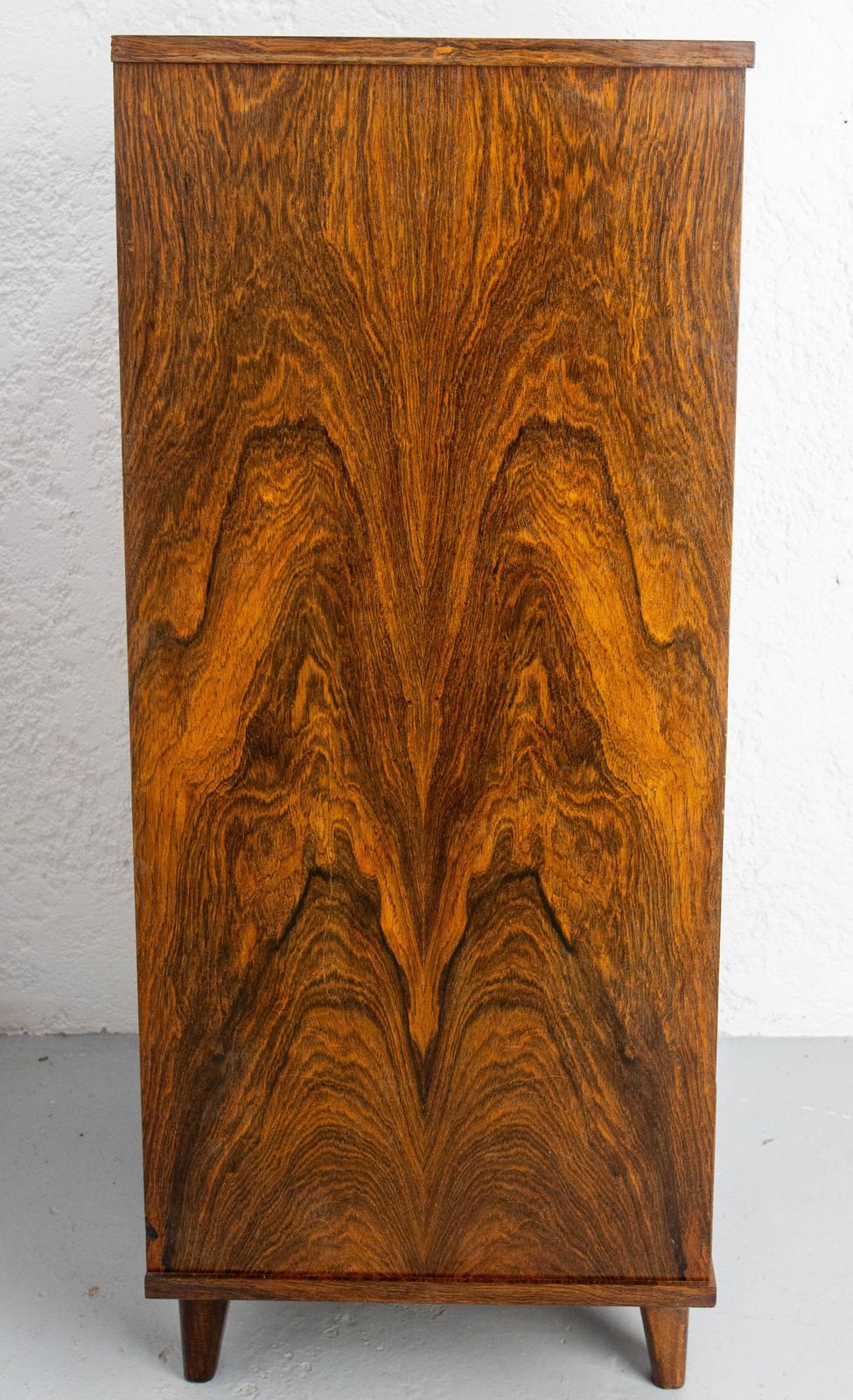 French Commode Chiffonnier Chest Of Drawers Veneered Rosewood, 20th Mid Century photo vinterior