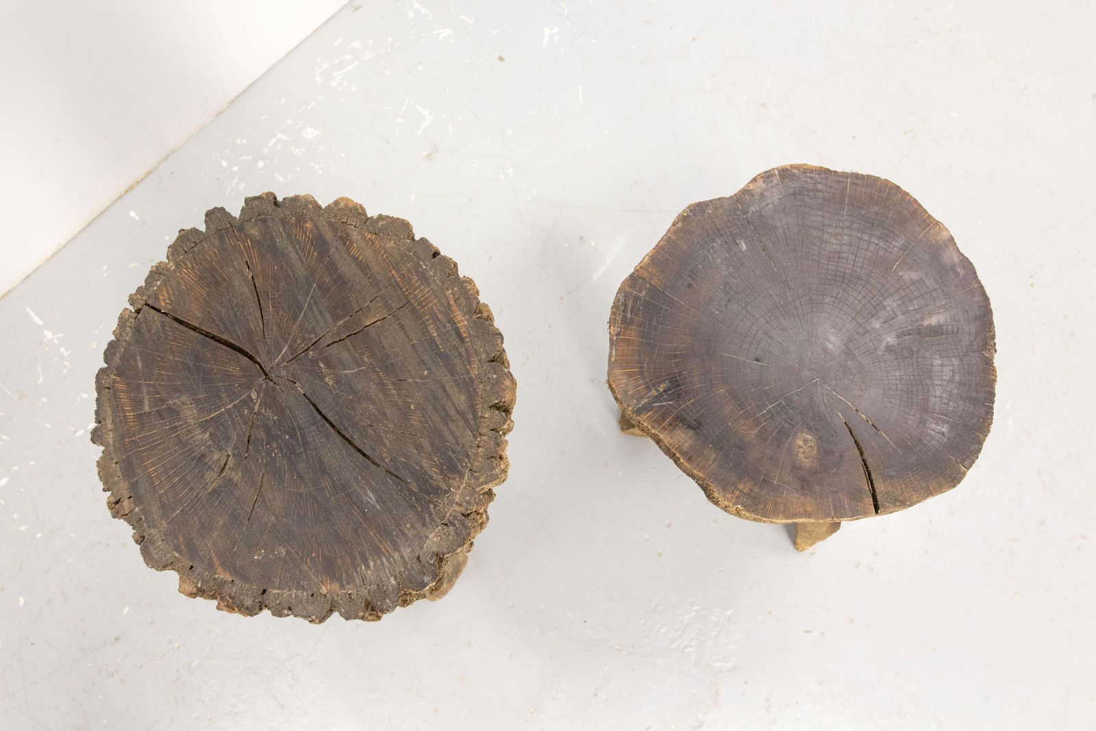 French Pair Of Side Tables Or Plant Stands, Brutalist Circa 1960 photo Furniture
