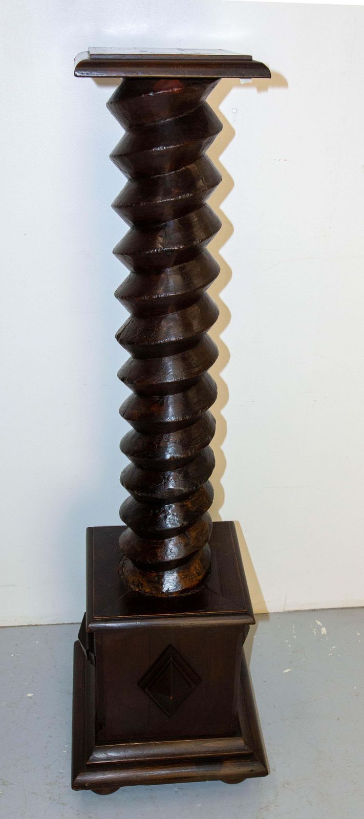 Wine Press Screw Pedestals Plant Holder, French, 19th Century photo 814.0