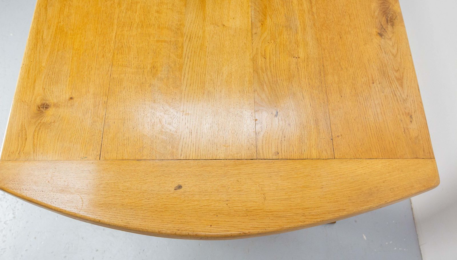 photo furniture Massive Oak Table Art Nouveau Inspiration, France, Mid 20th Century