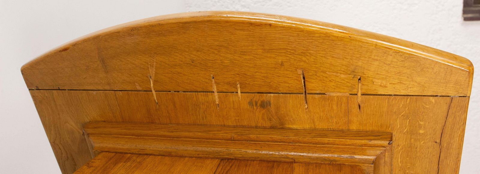 photo for sale Massive Oak Table Art Nouveau Inspiration, France, Mid 20th Century
