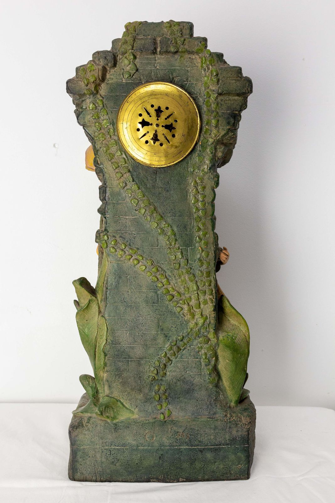 photo vinterior Antique French Bronze And Marble Mantel Set Clock Cherub Putti Napoleon III