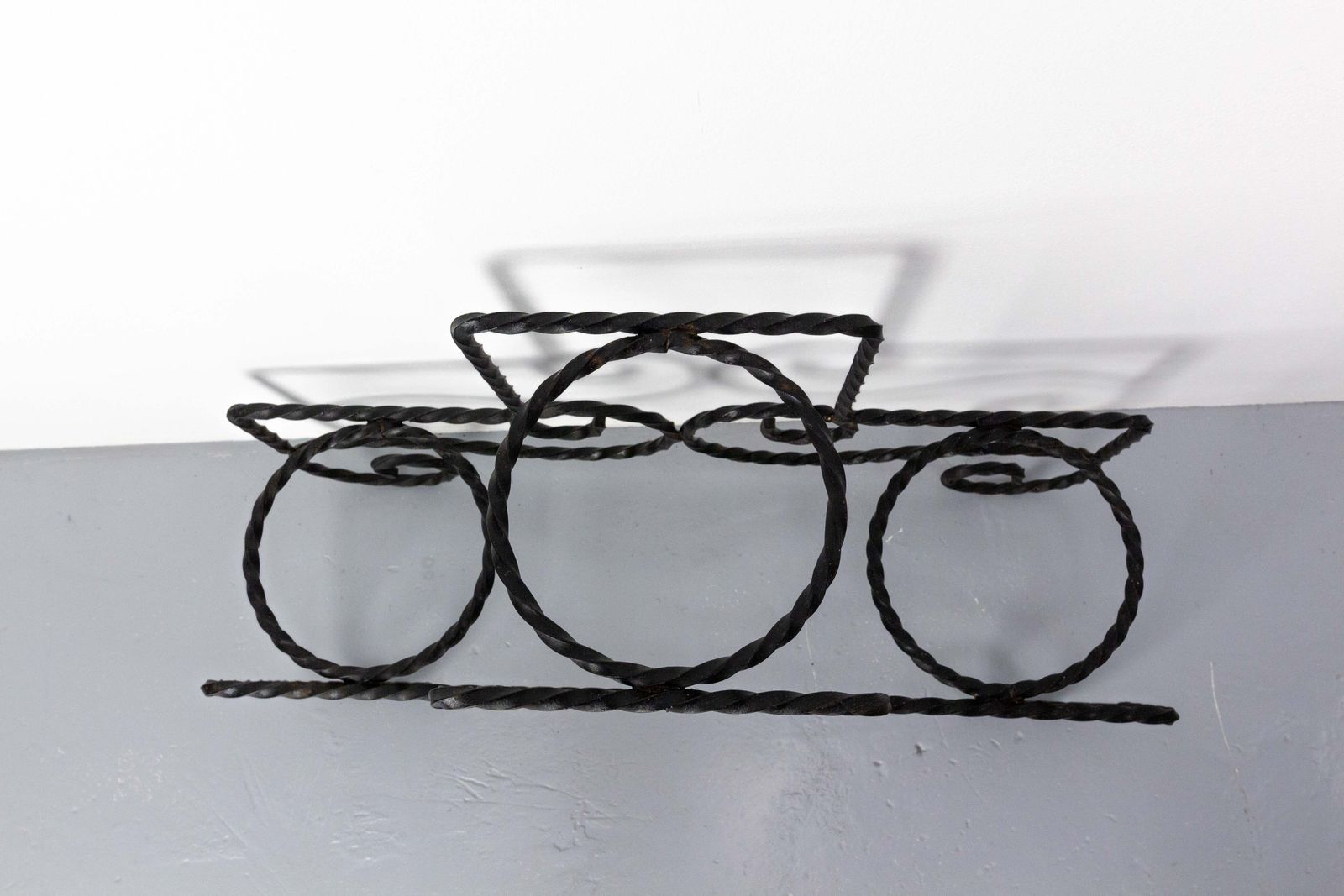 French Mid Century Plant Holder Wrought Iron, Circa 1960 photo 412.0