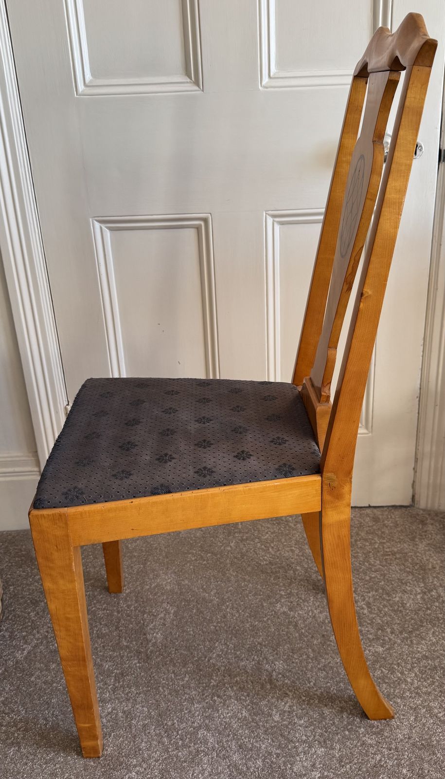 Set Of 12 Swedish Biedermeier Chairs photo furniture
